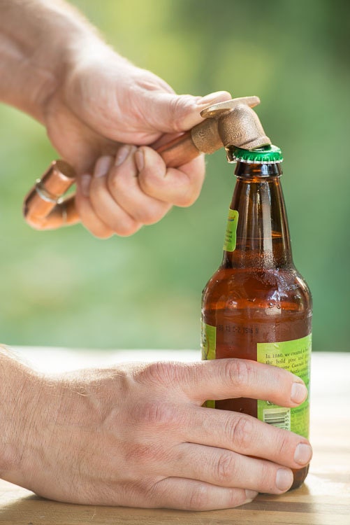 Industrial Copper Bottle Opener
